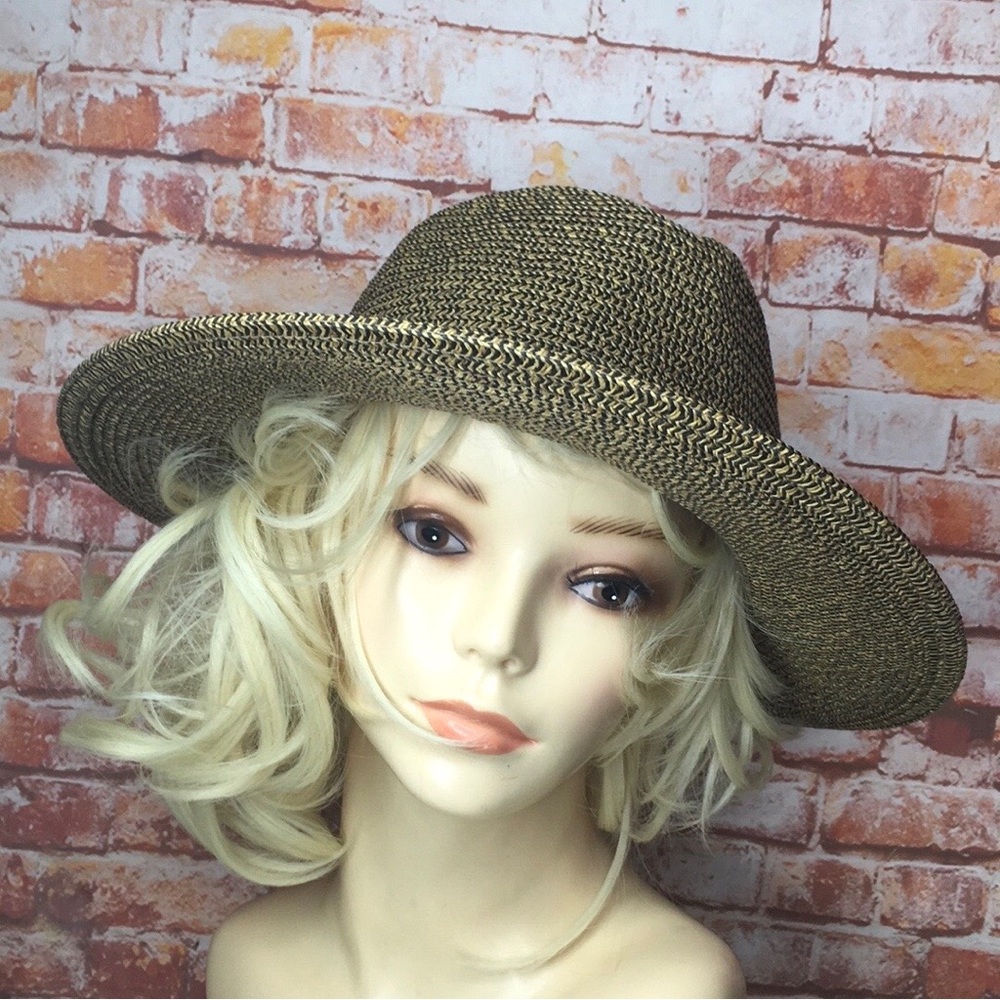 Vintage Good Fellow Tan Woven Sun Hat